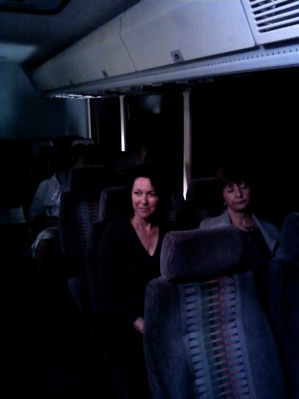On the bus with Tina D’Marco.